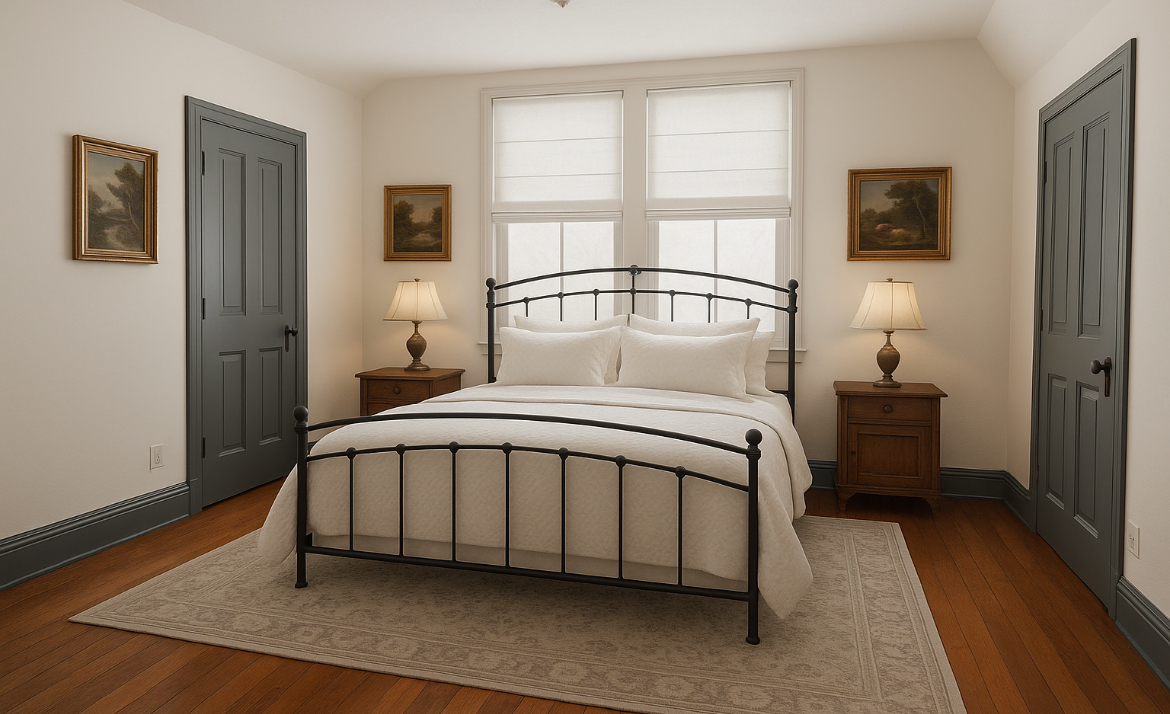 Primary bedroom with King bed