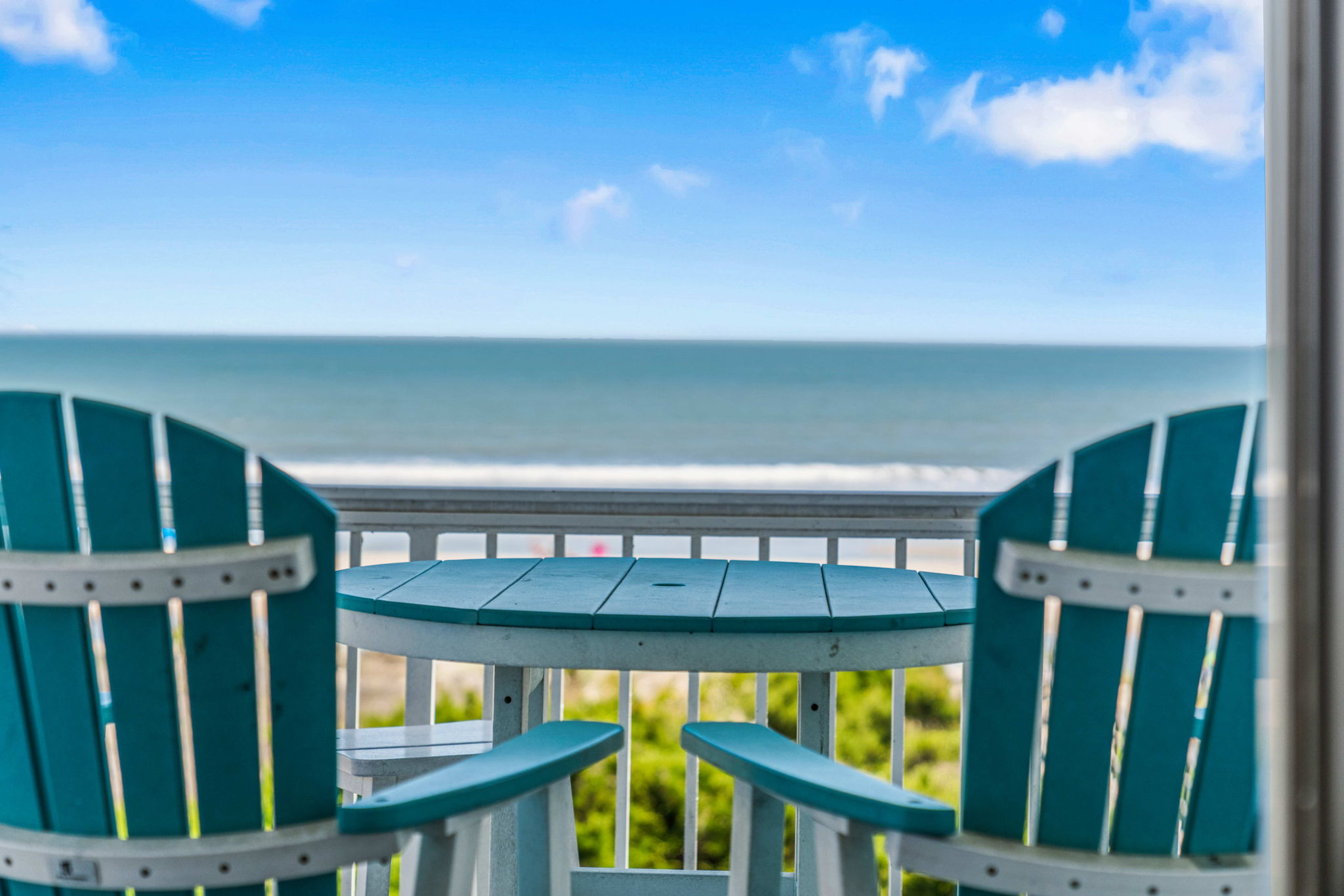 Beachfront balcony | Sea Gull | 201 Oceanview | 1116 Ocean Blvd, Isle of Palms, SC | IOP Escapes