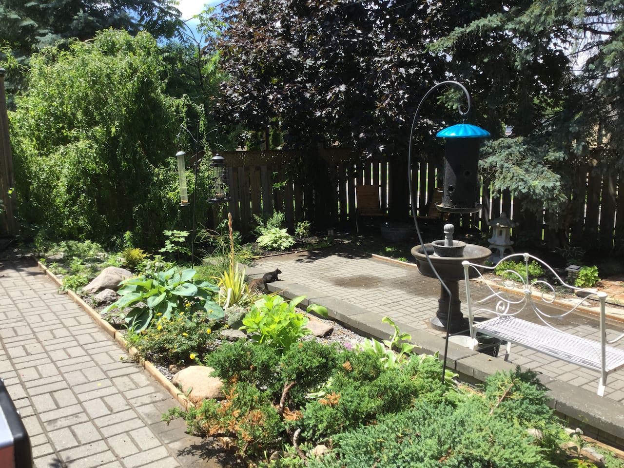 Lush gardens