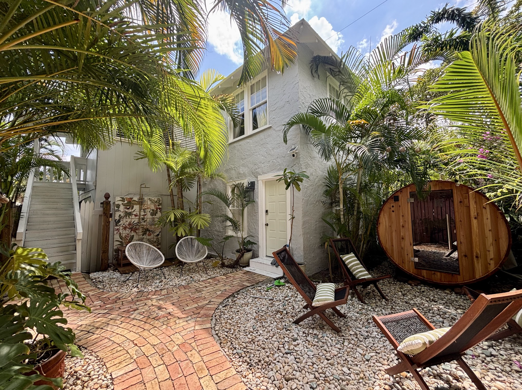 Enjoy the wellness area, including a new barrel sauna and outdoor shower.