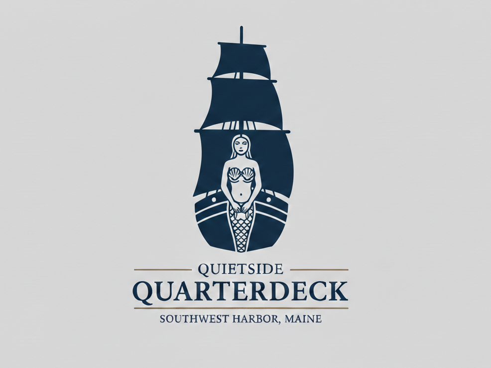 Your voyage begins here. Quietside Quarterdeck offers a one-of-a-kind immersive maritime stay in Southwest Harbor. From the Captain's Quarters to the 'Below Deck' lounge, every inch of this home is built to feel like a classic Maine sailing vessel.