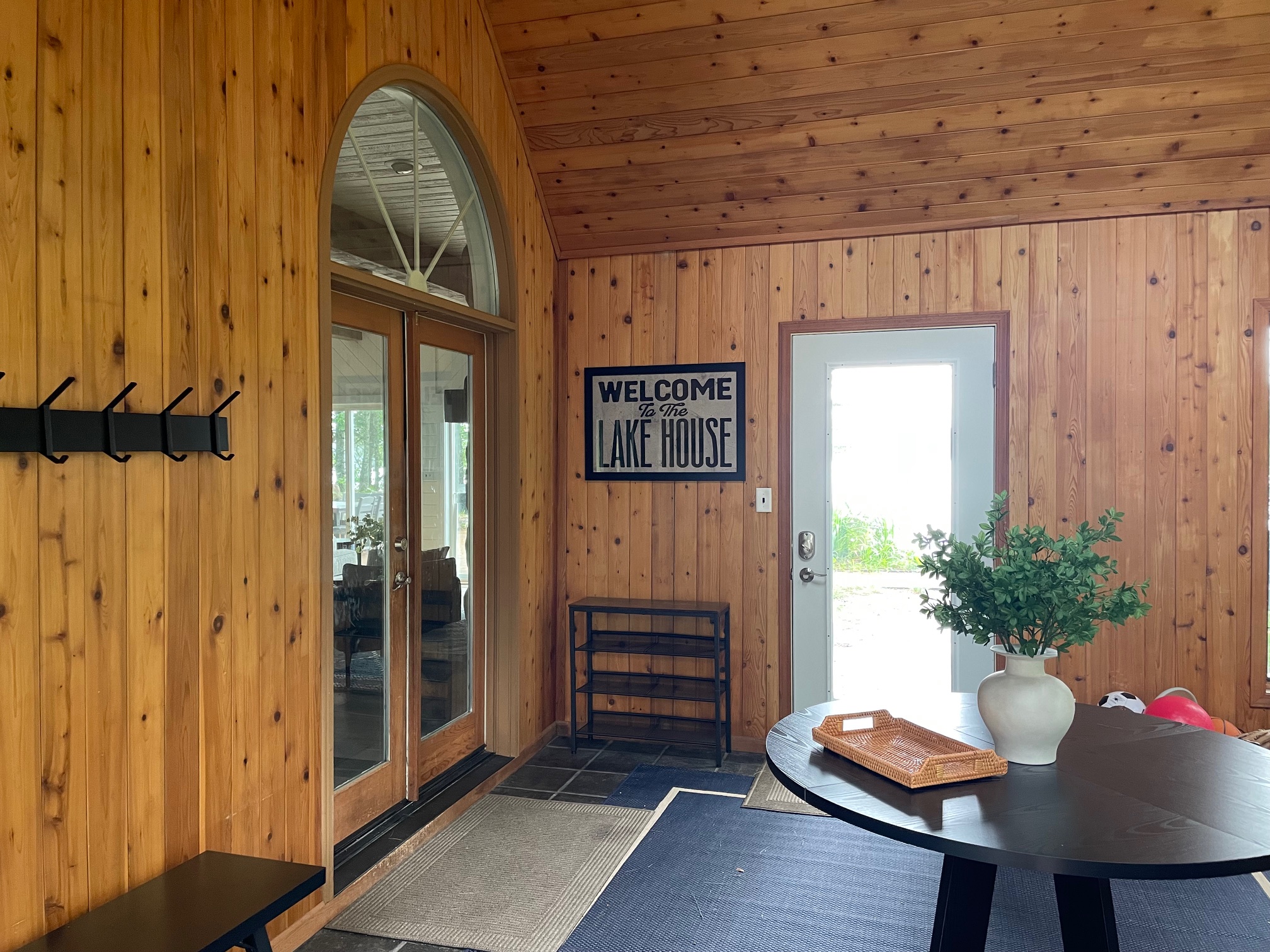 Plenty of space in the entry room to store all your shoes, coats, bags, and random items without cluttering up the house