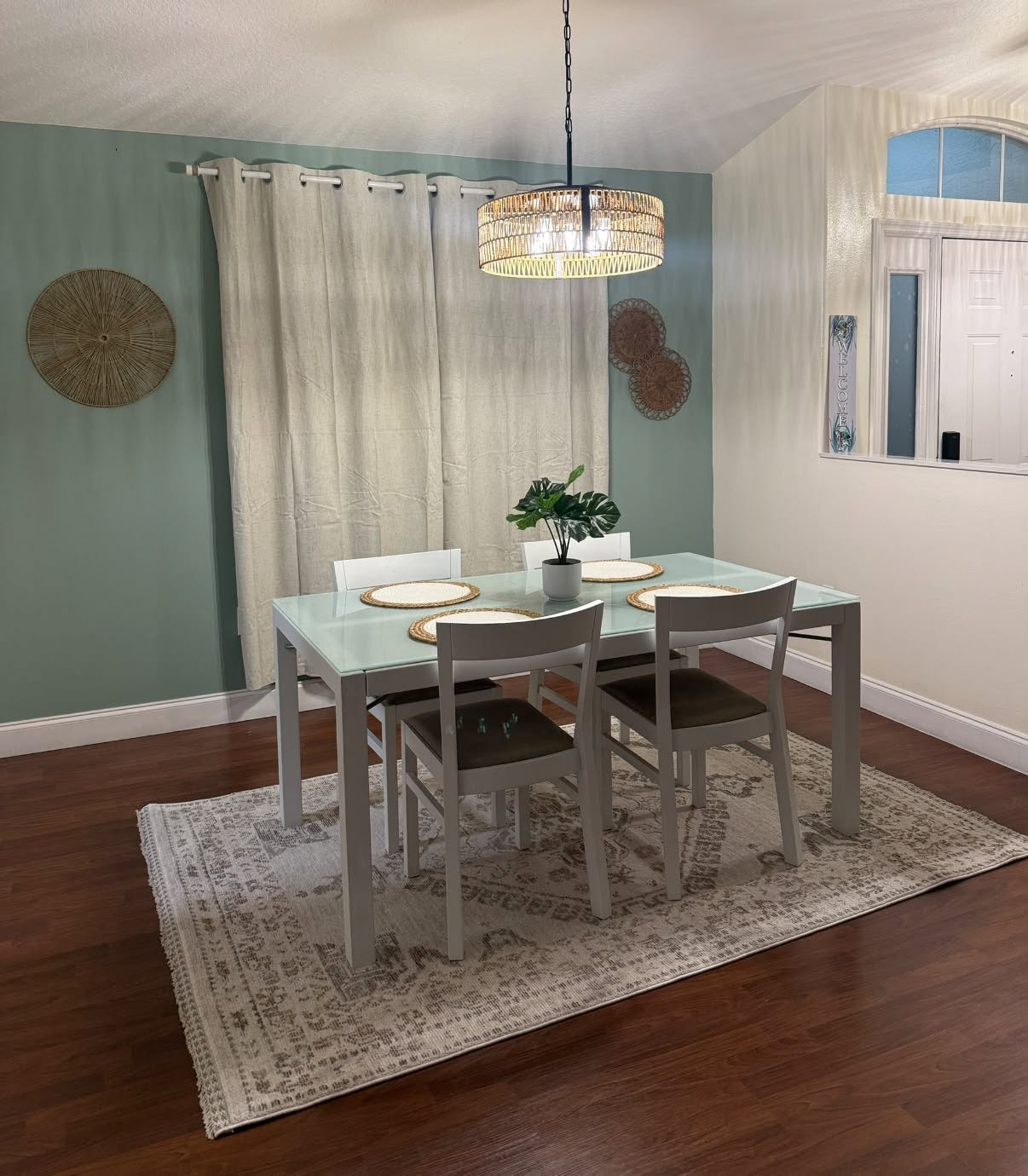 Dining room with extra seating