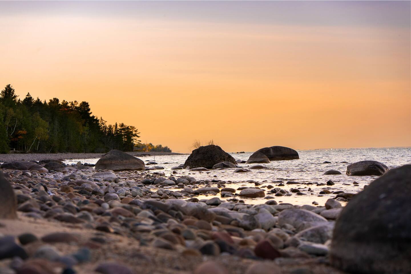 View looking west on the beach