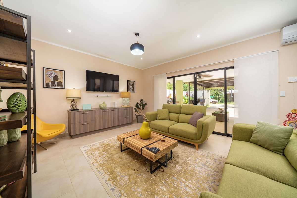 Living room: perfect for entertaining or lounging at home
