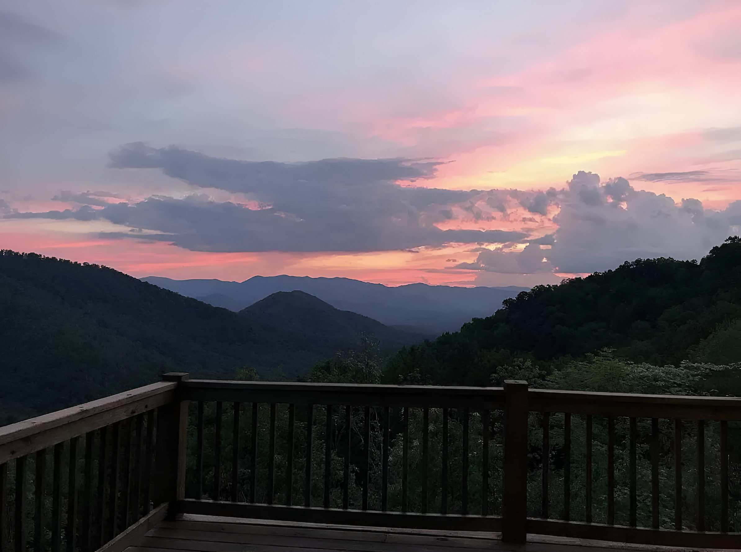 Watch the sunset gently fall on Beary Cozy.