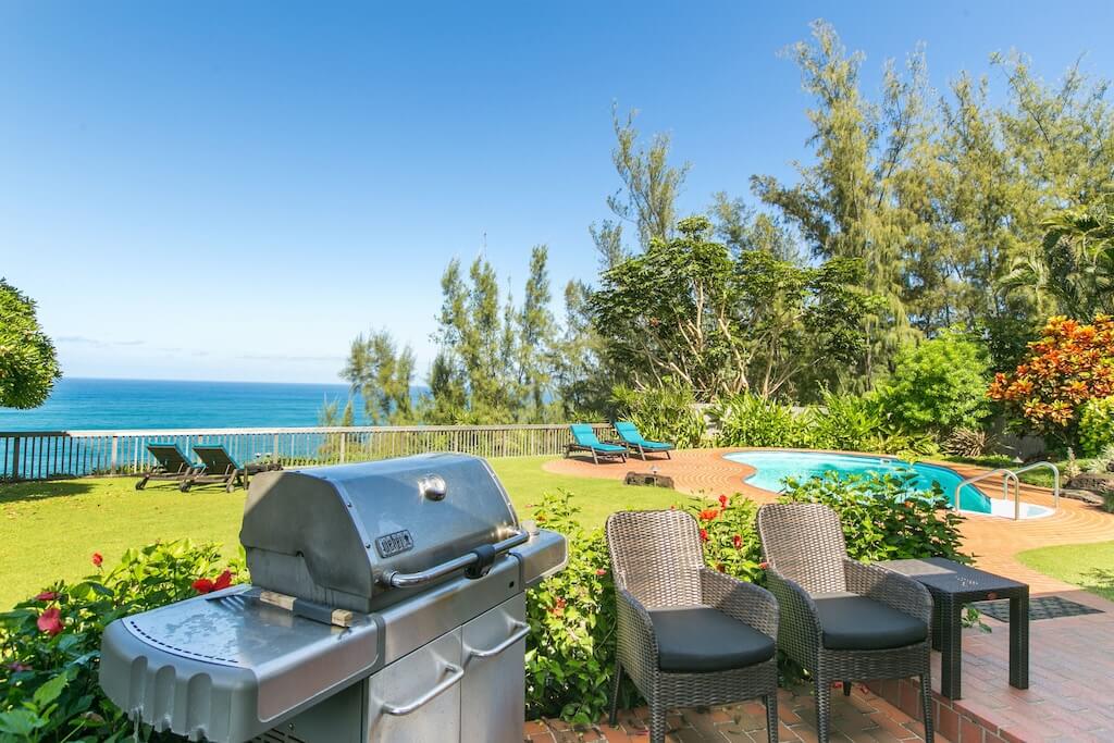 Queens Bath Lookout Pool Jacuzzi BBQ Lotus Property Management