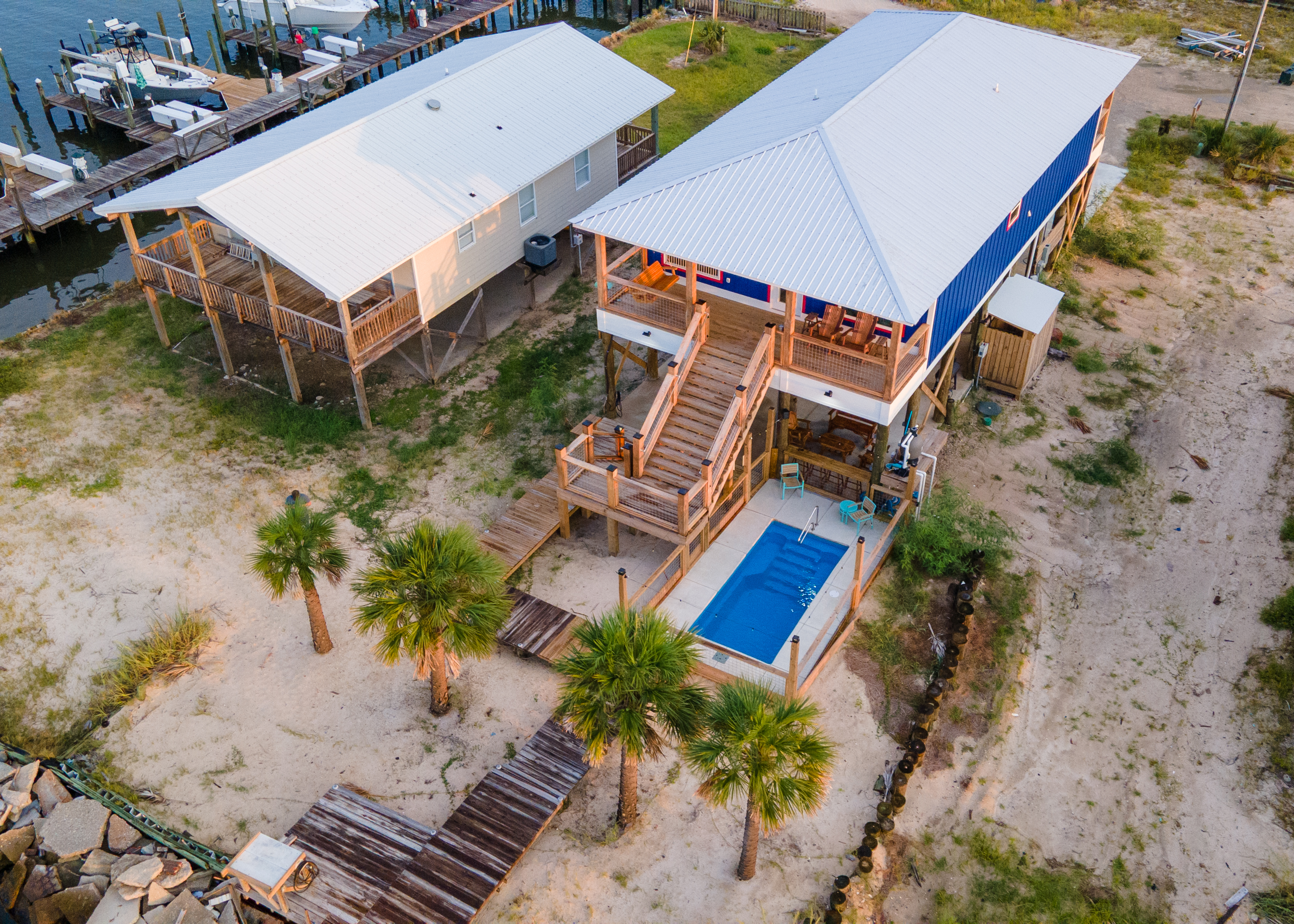 bay side private yard