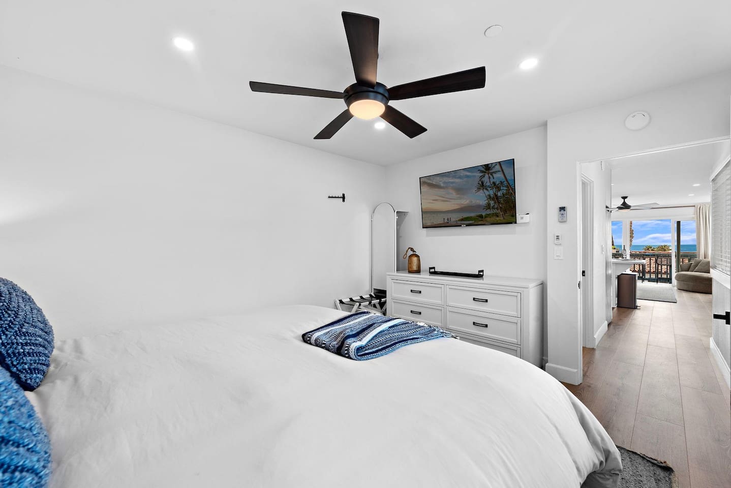 Even though this condo isn't giant, there is plenty of storage for your clothes too