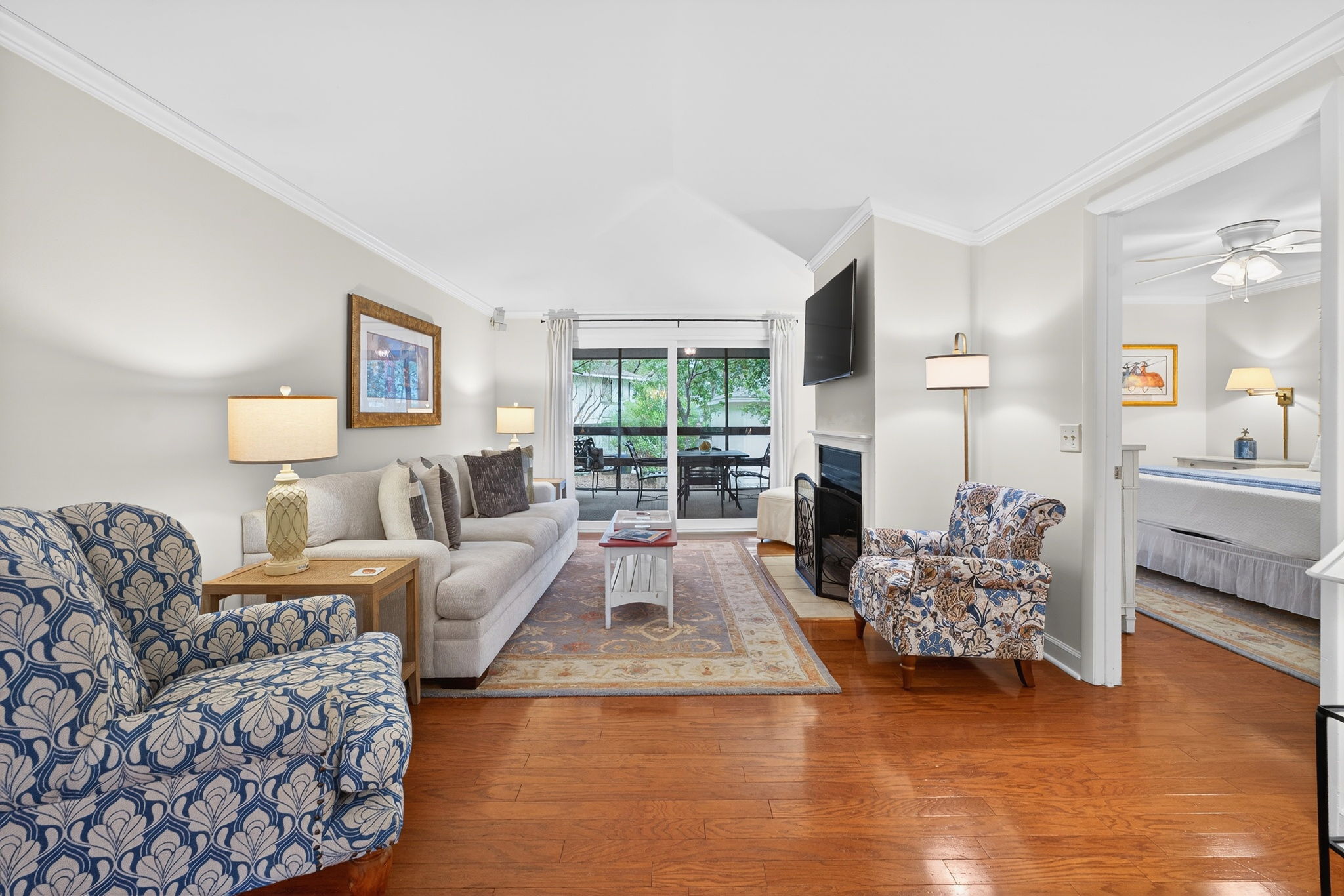 Living Room | Seaside Cottage | IOP Escapes | 31 Twin Oaks, Isle of Palms, SC