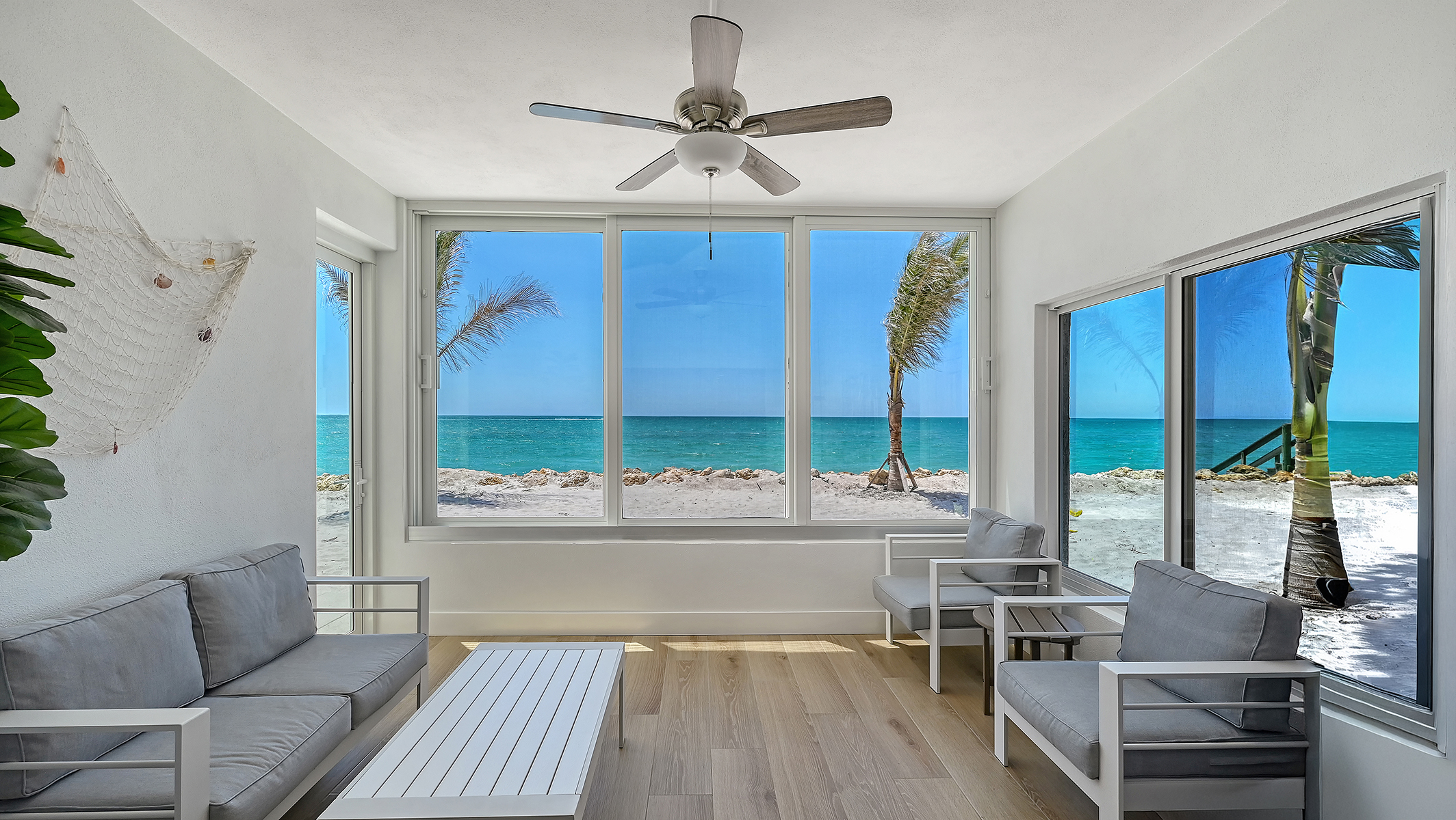 Stunning first floor condo view of the beach & Gulf