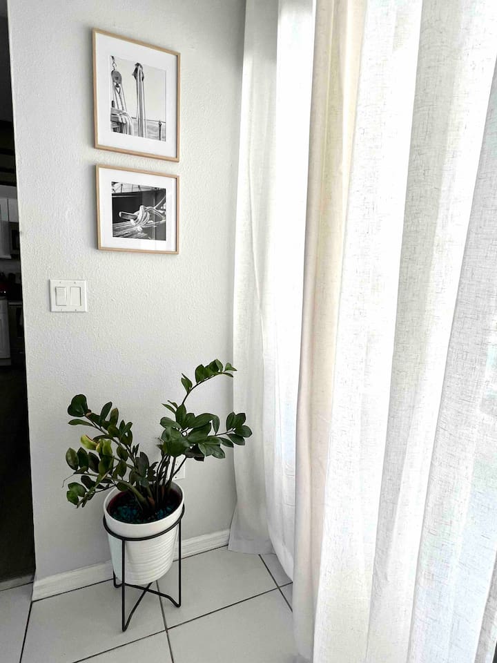 Real plants throughout the house 