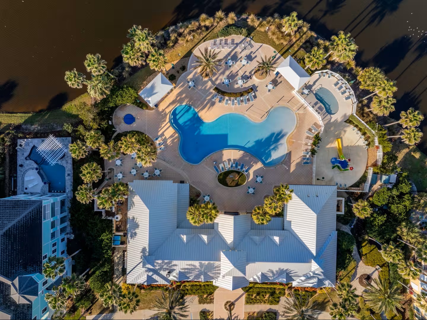 Resort-style pool days just minutes from your door 💦
Float, lounge, or splash with the kids at Cinnamon Beach’s main pool—surrounded by palms, sunshine, and laid-back coastal vibes.
