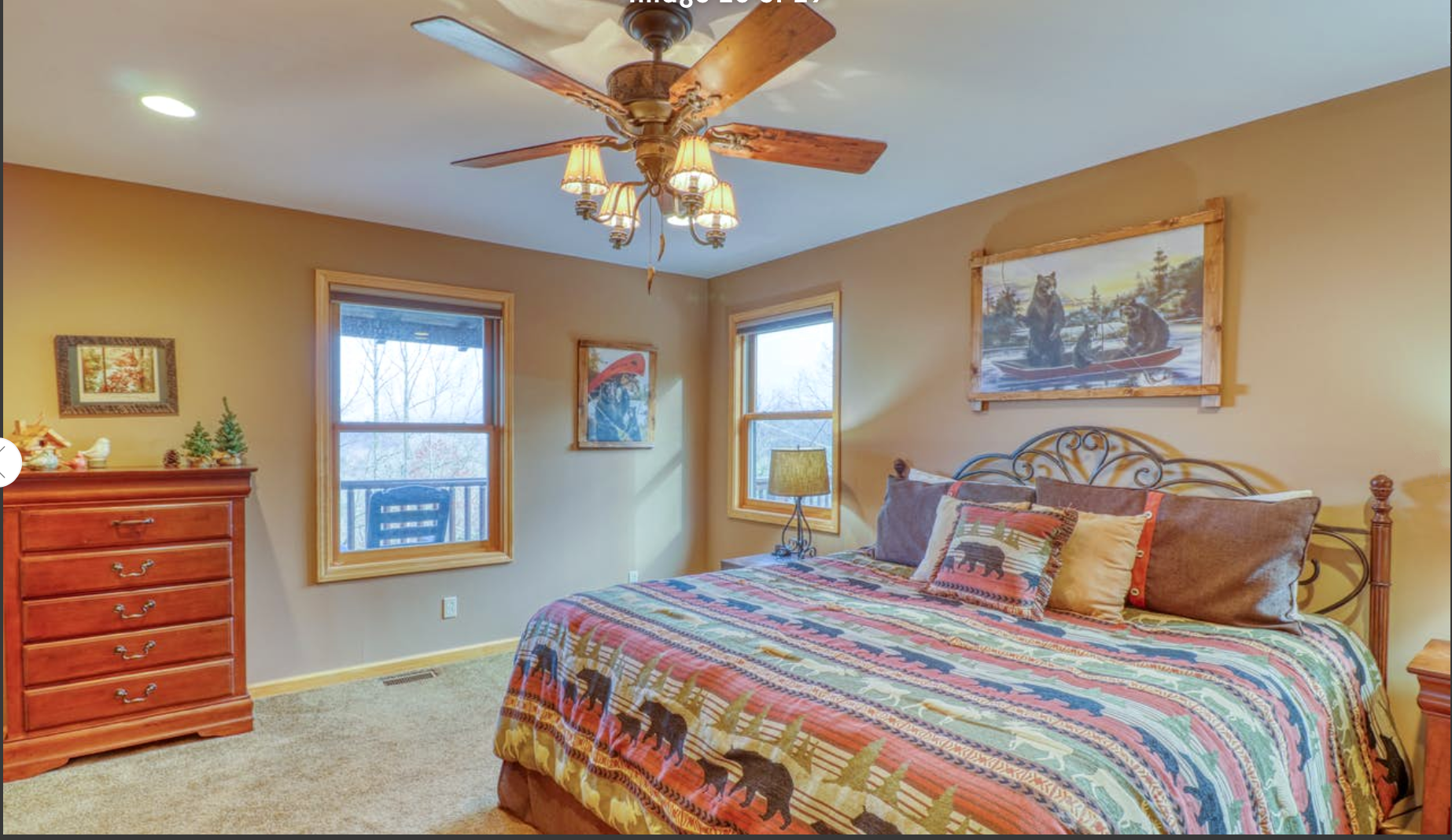 Master bedroom main floor
