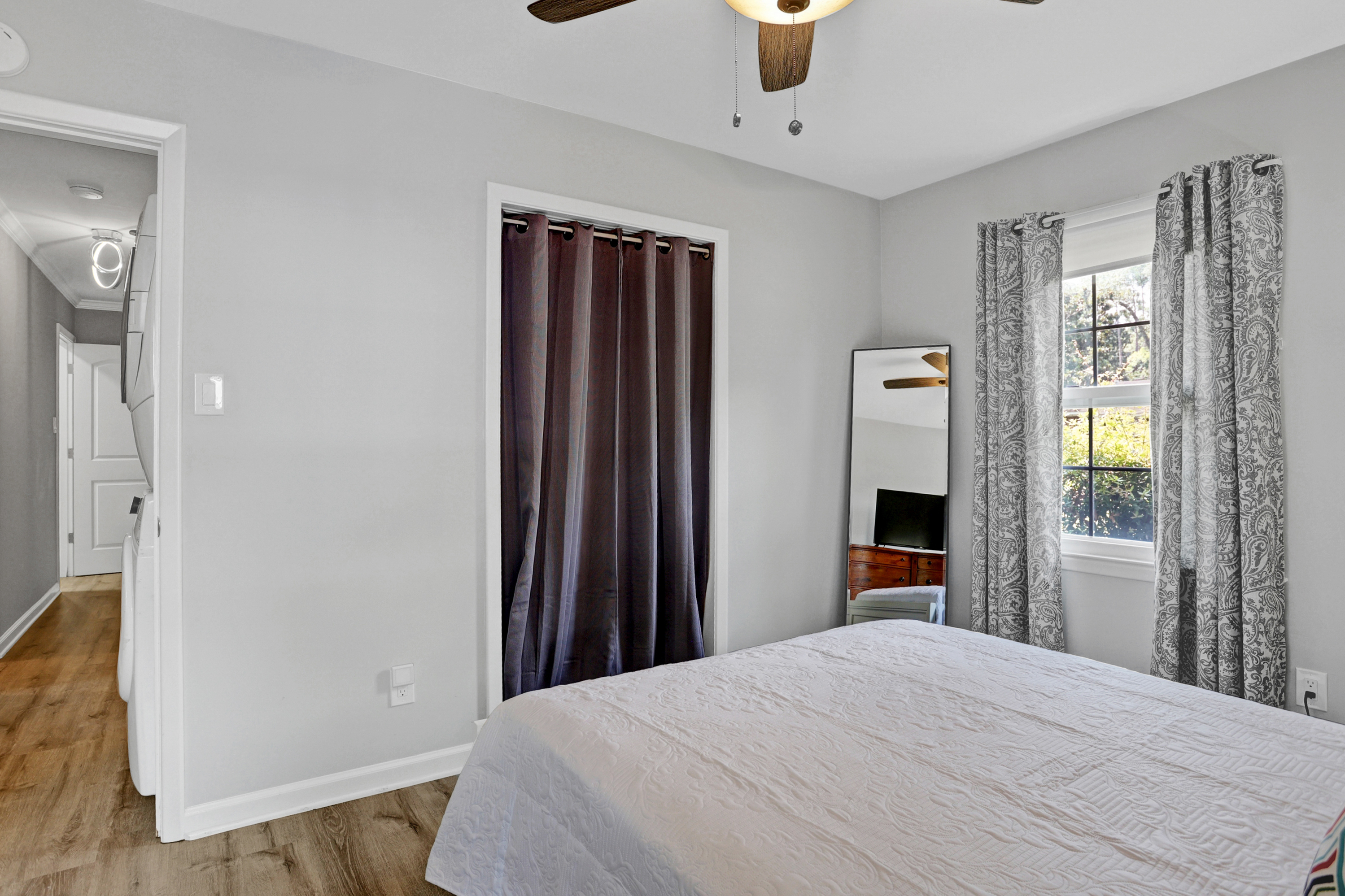 Unwind in the queen bedroom with cozy vibes and a smart TV—your personal haven for rest and a little binge-watching.