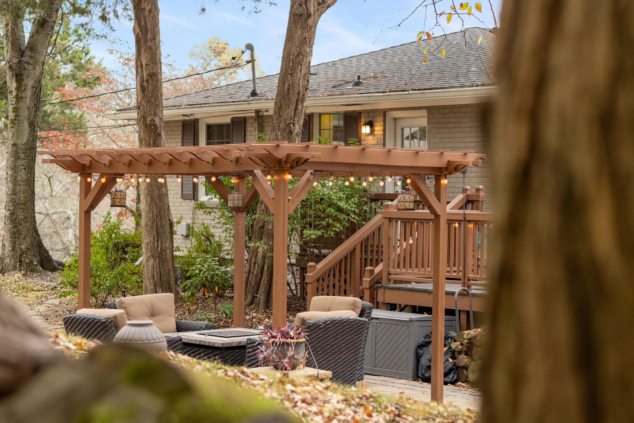 Fire Pit and Pergola