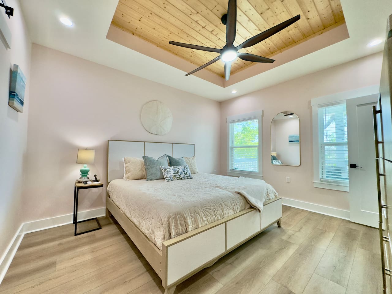 Rest easy in this bright, tranquil space made for you.