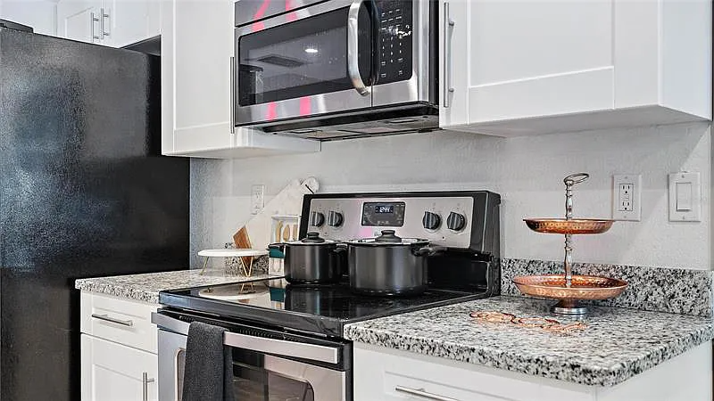 Stove and microwave available for your use.
