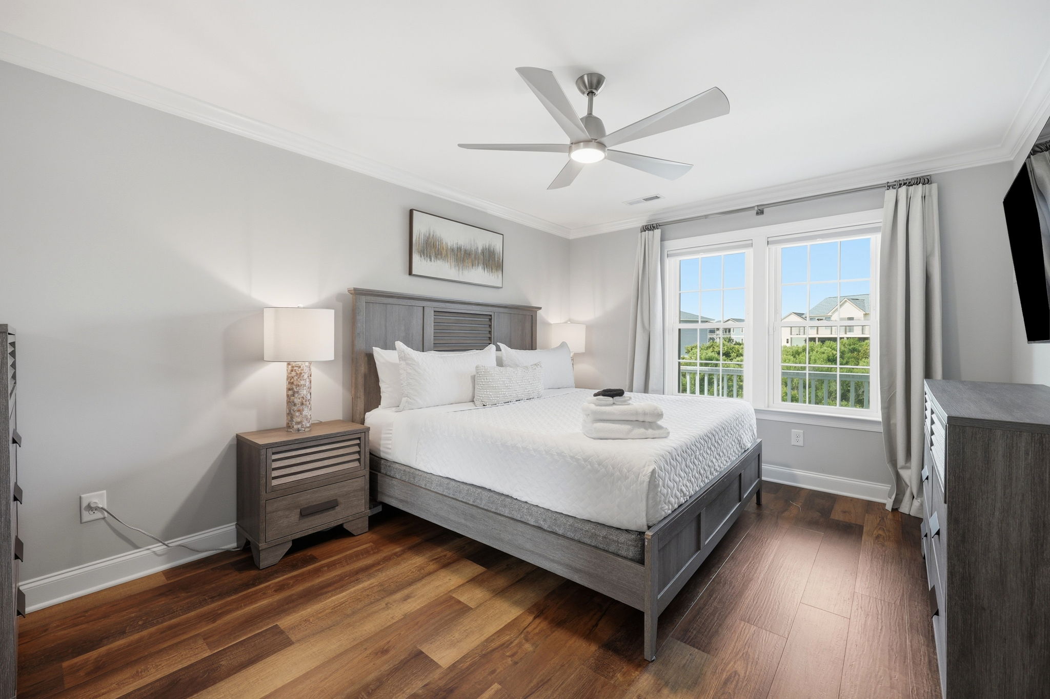 Stay cool with the ceiling fan