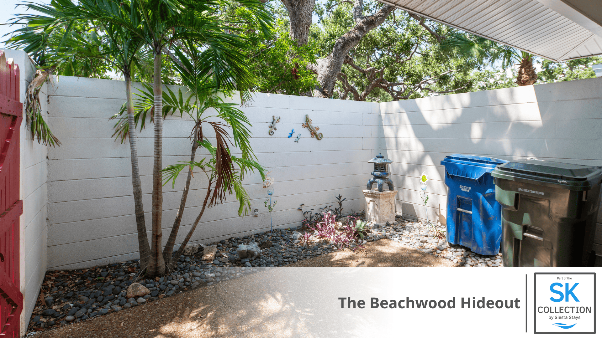 Gated Patio off Guest w/Laundry