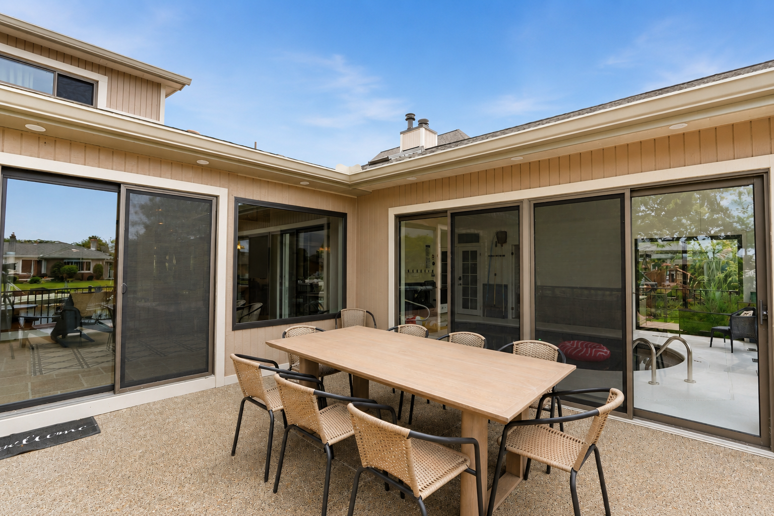 Step outside to the spacious patio and deck, where family and friends can gather to dine, relax, and take in beautiful views of Lake St. Clair. The seamless indoor-outdoor flow creates the perfect setting for morning coffee, outdoor meals, and memorable ev