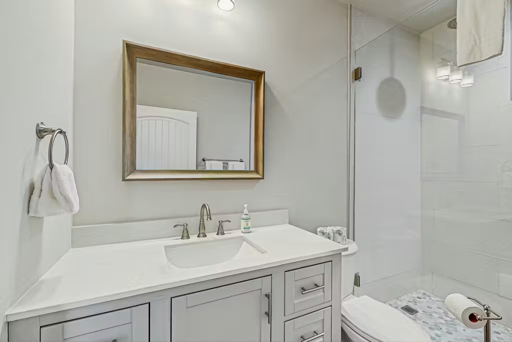 Basement bathroom