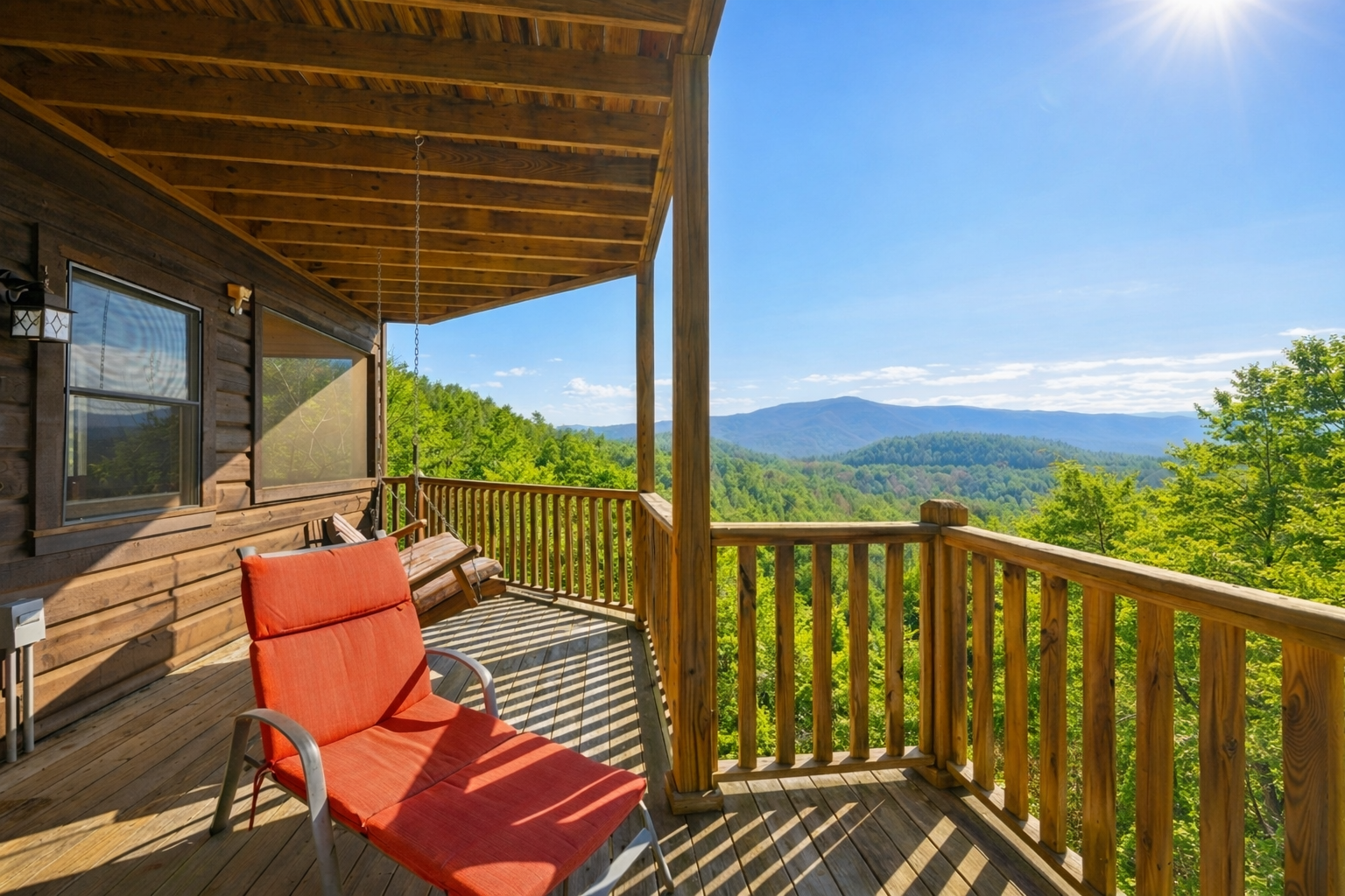 Morning coffee with a front-row seat to endless mountain views 🌄