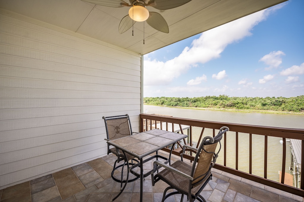 private balcony off of primary bedroom
