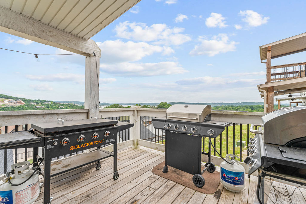 Grill out on the gas grills or cook breakfast on the Blackstone!