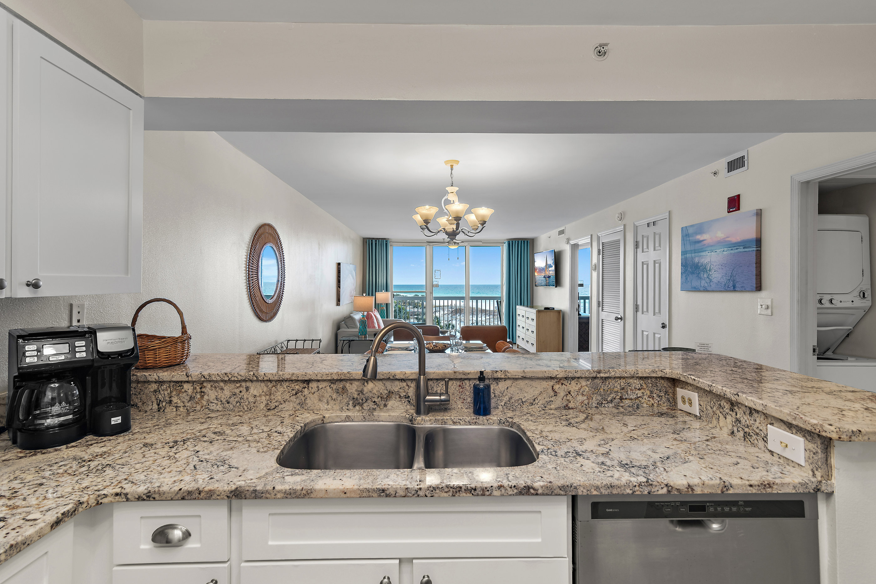 Gulf views from kitchen