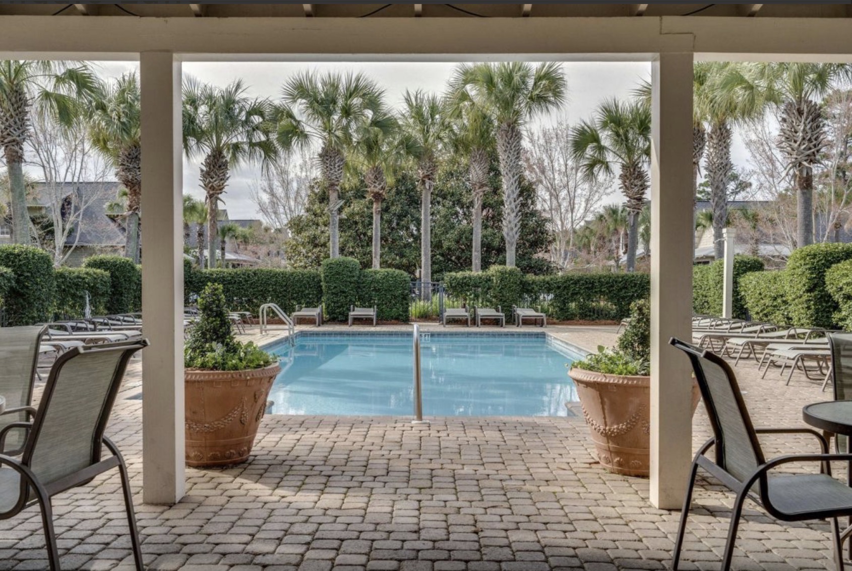 Community Pool steps from the unit