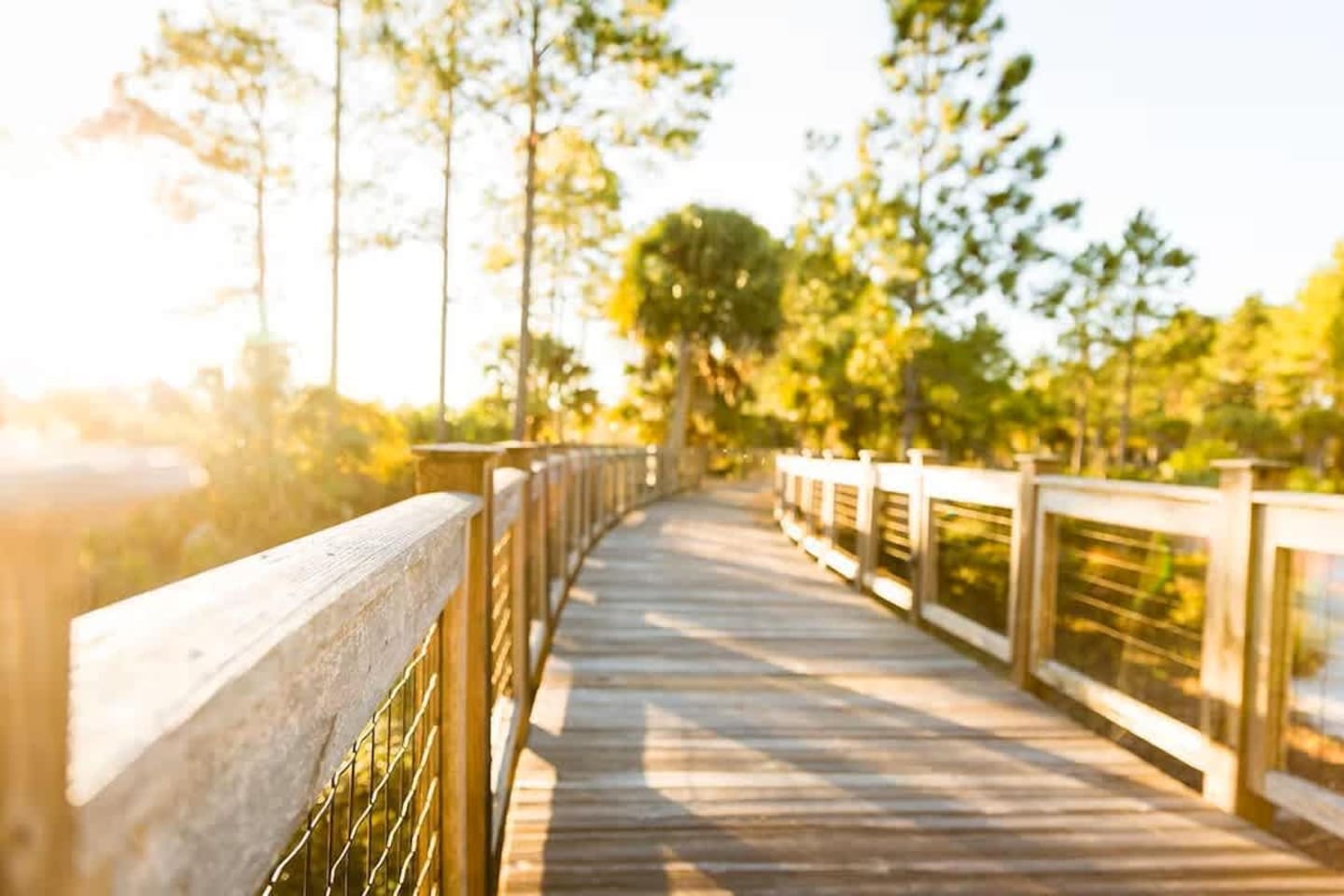 Boardwalks (a dozen of the them!) extend from WindMark's Beachwalk to the white sands of the beach. That means an easy stroll, not trudging through the dunes or undergrowth, to get to the water's edge after you pull up in the golf cart.