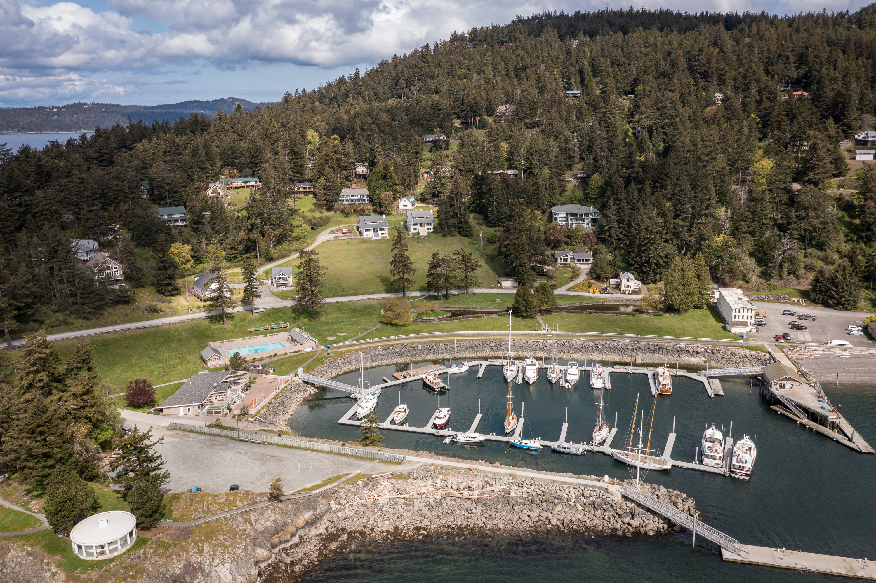 Walk to the harbor or Rosario Resort