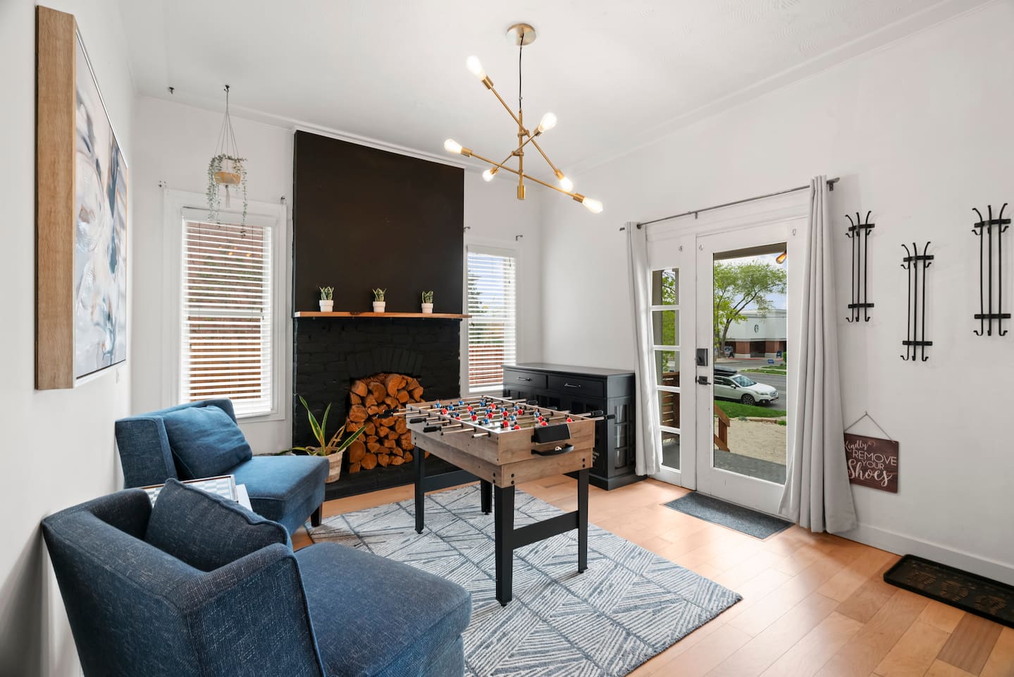 Welcome in — this cozy, classic entry is the perfect place to shake off the snow, hang your coat, kick off your boots, and feel instantly at home.