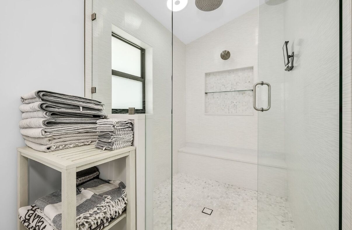 Master bathroom walk in shower