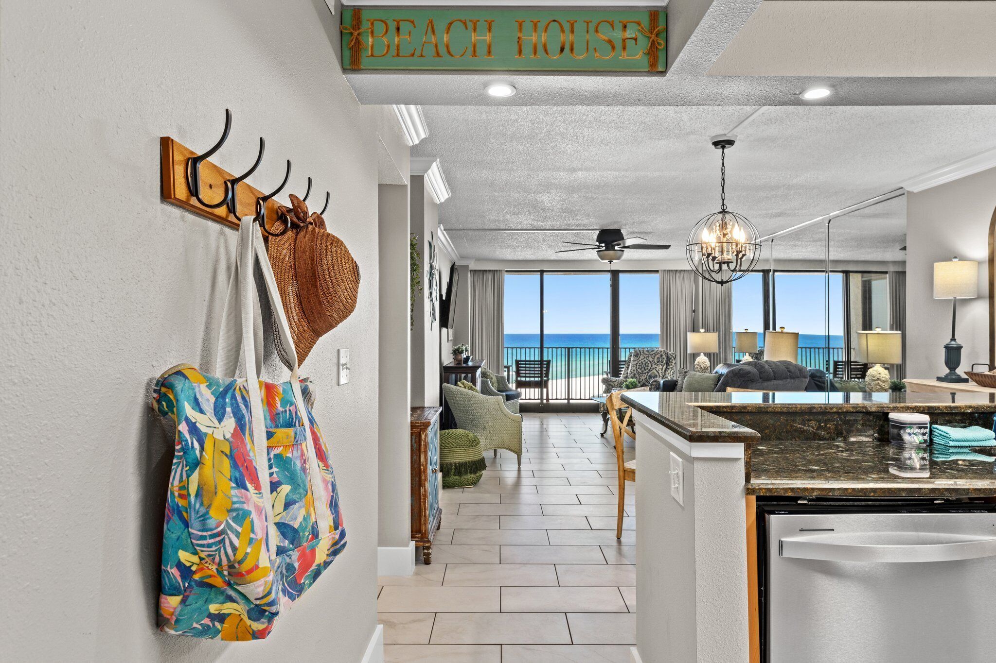 Your view as you walk into the condo