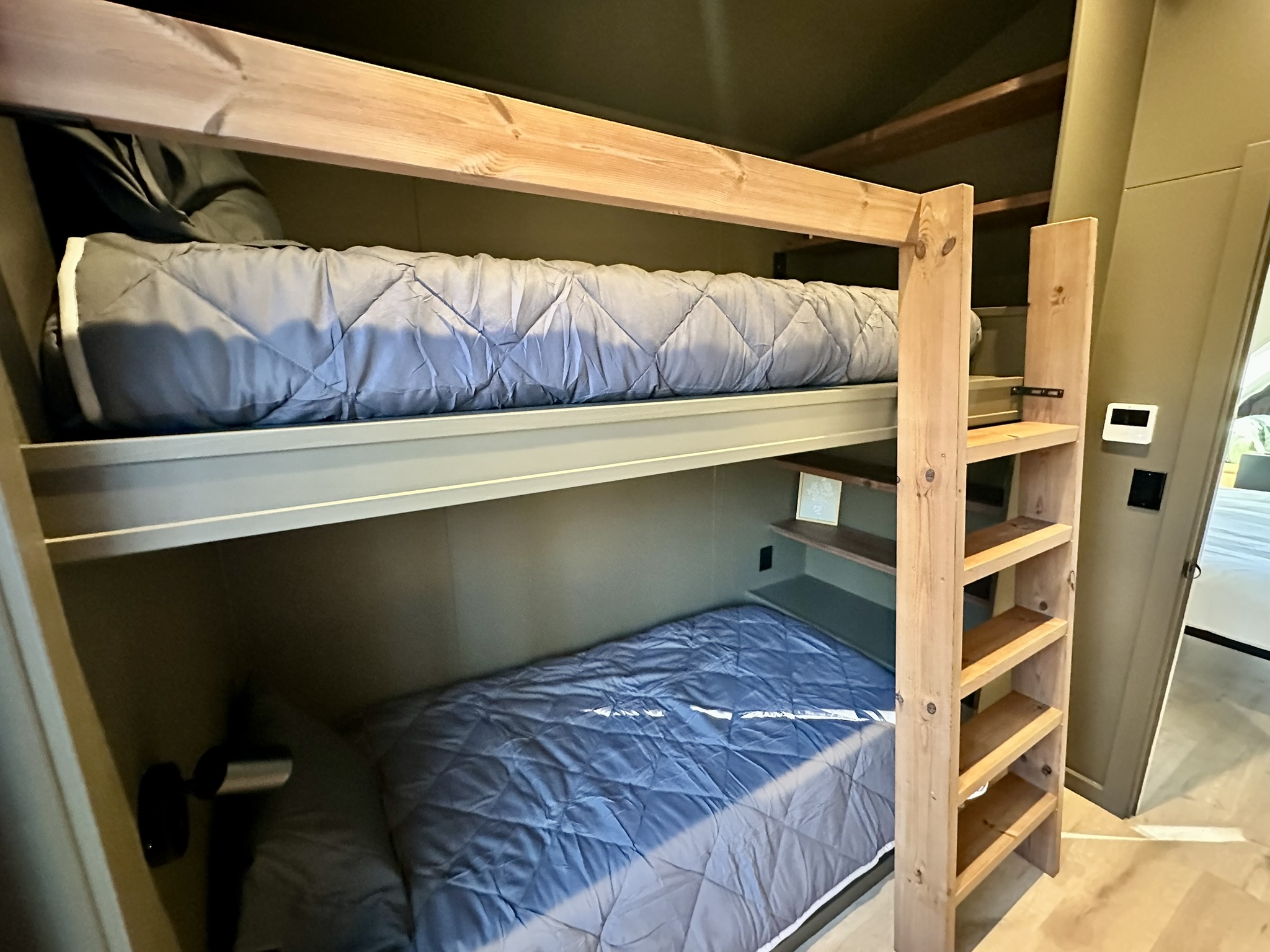 Twin XL Bunk Beds with Reading Lights and Storage