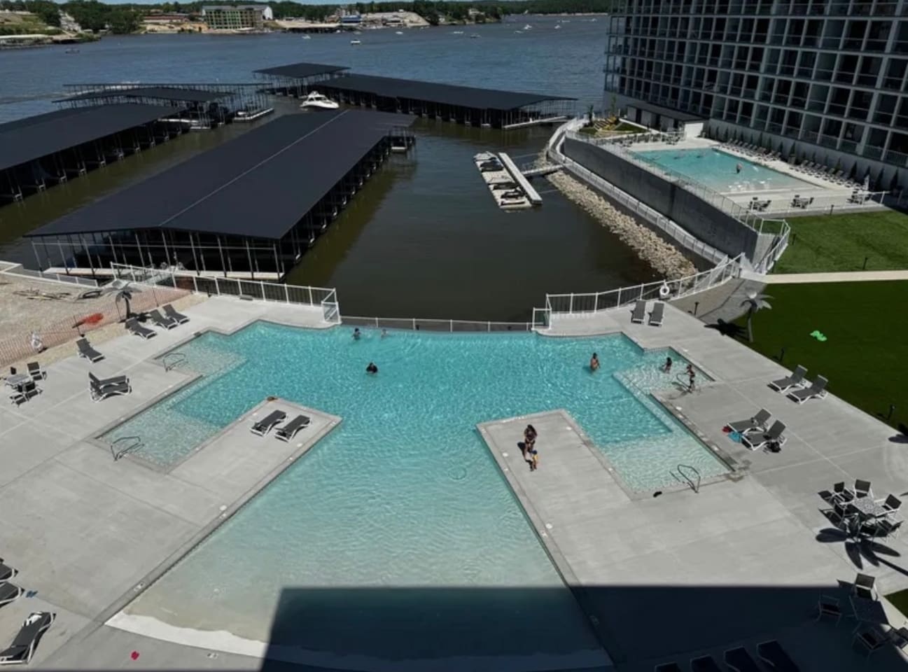 Second Resort style pool located in front of Building 4.
