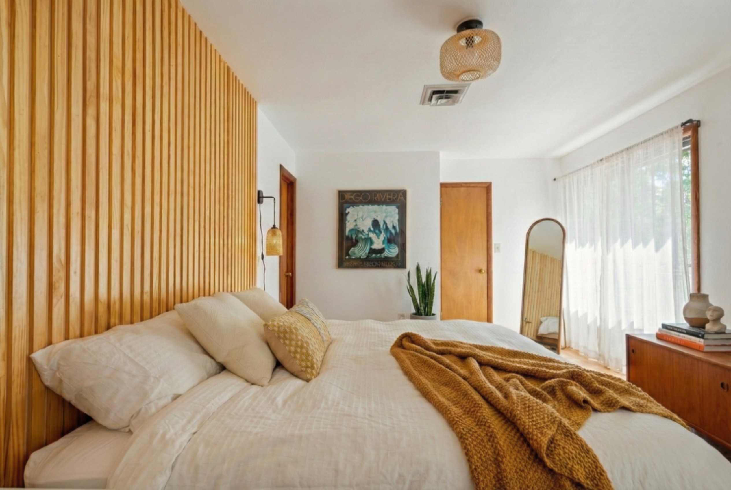 Master bedroom: King bed, 65" TV, Ensuite luxury bathroom, Blackout curtains