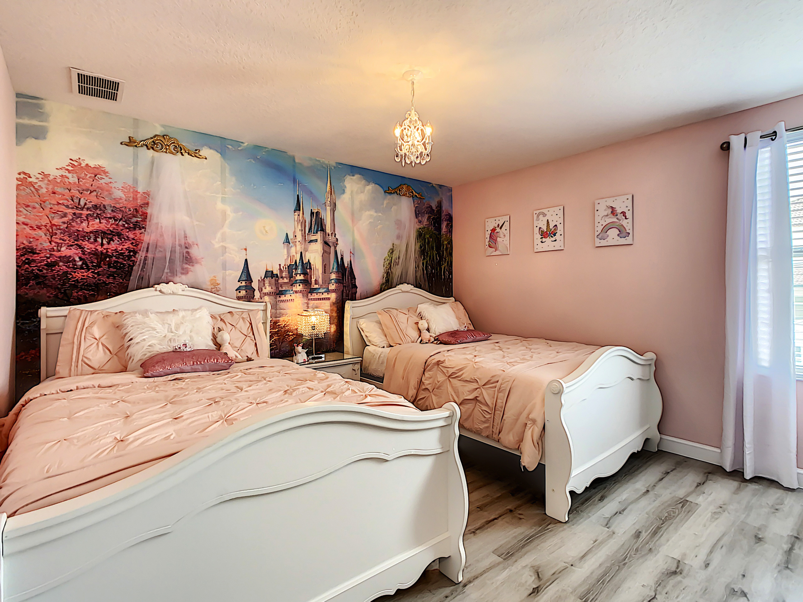 Bedroom 7-2nd Floor-Princess Themed- 2 Double Beds
