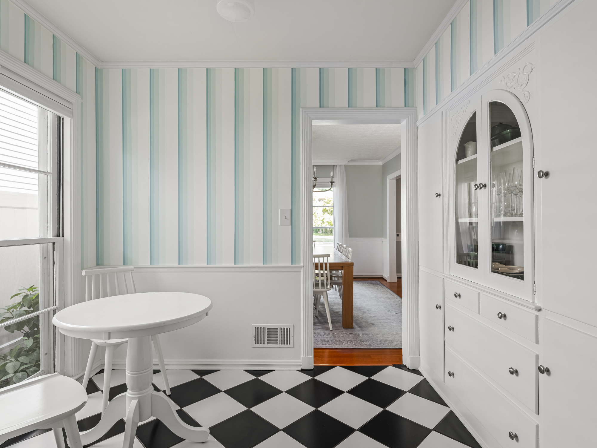 BREAKFAST NOOK + ORIGINAL BUILT-IN CABINETS