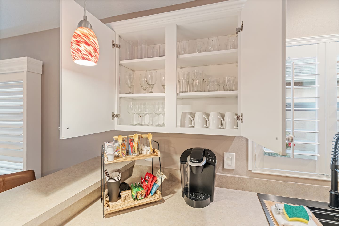 Complimentary initial supply of coffee and snacks are provided for you to enjoy!