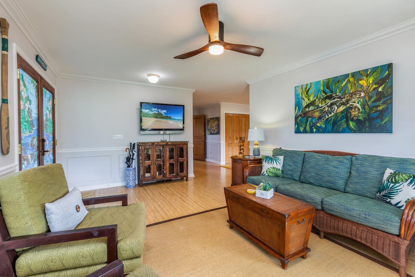 1st Living area of Lani Hanalei Home
1 of 3 Living Areas