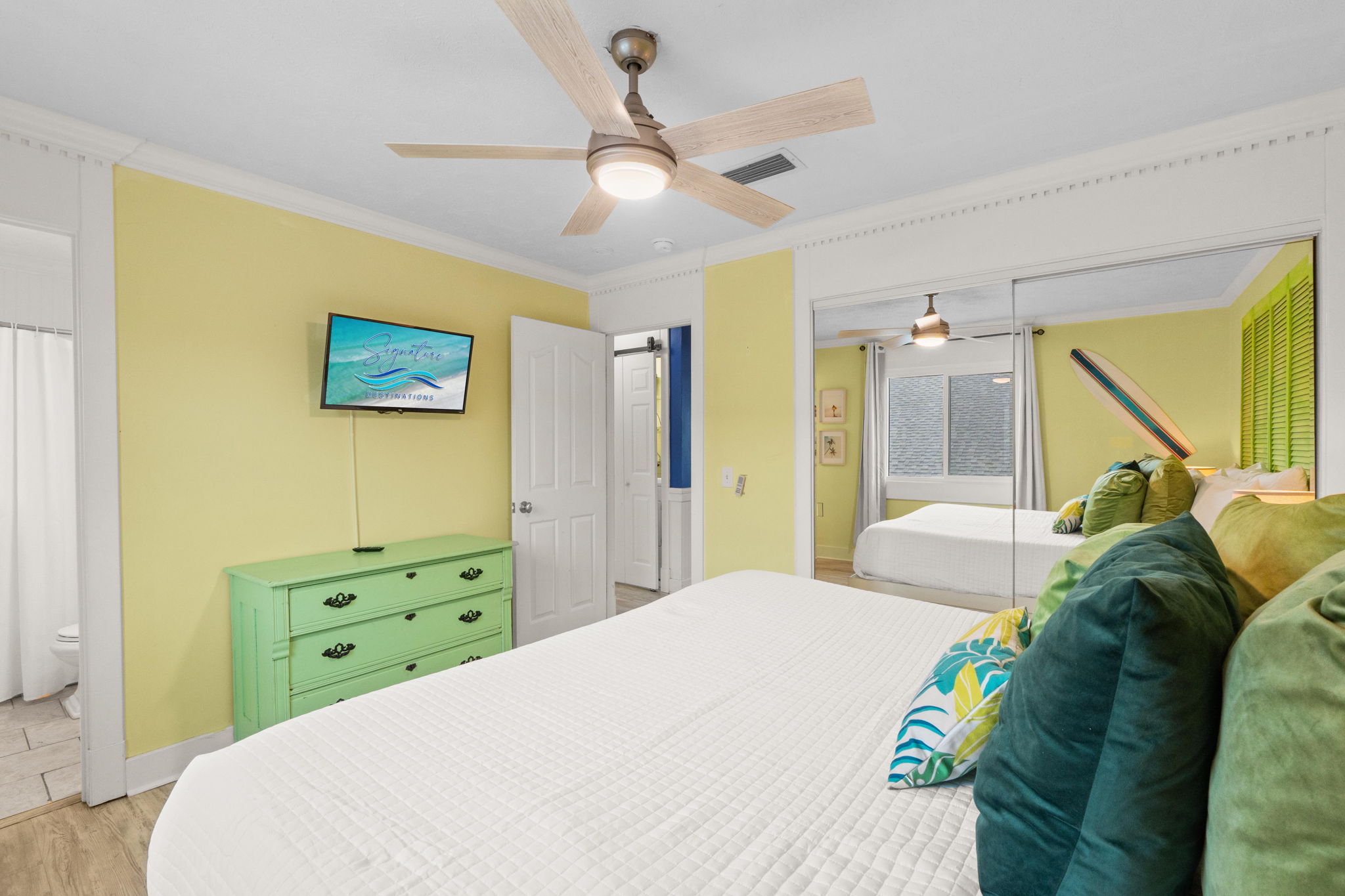 Master Bedroom with King Sized Bed and Ensuite Bathroom