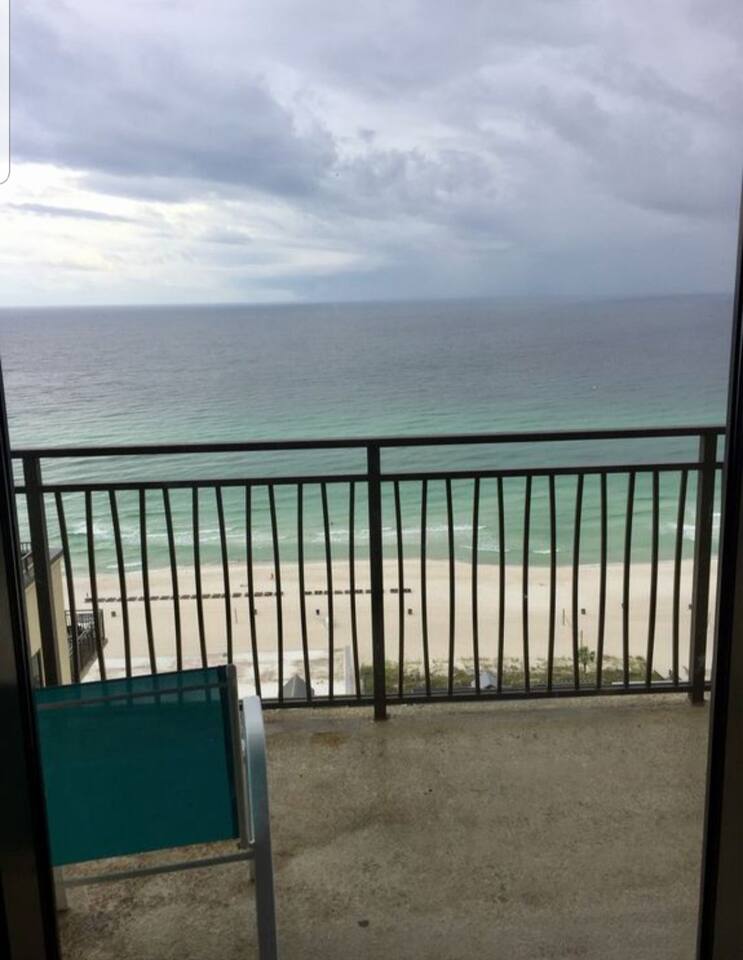 View from oversized balcony 