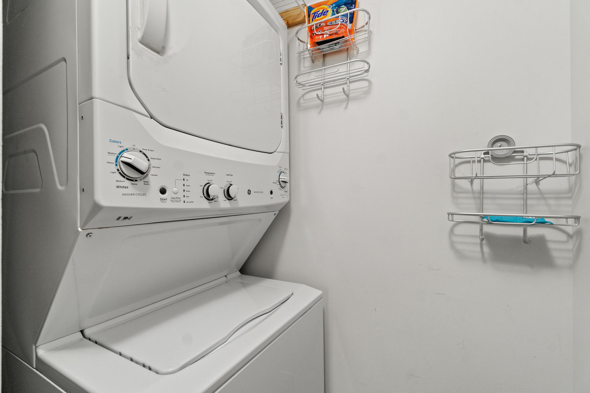Washer and dryer inside unit available for guests 