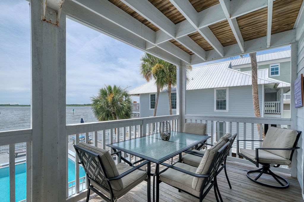 Private balcony overlooking the Gulf of Mexico