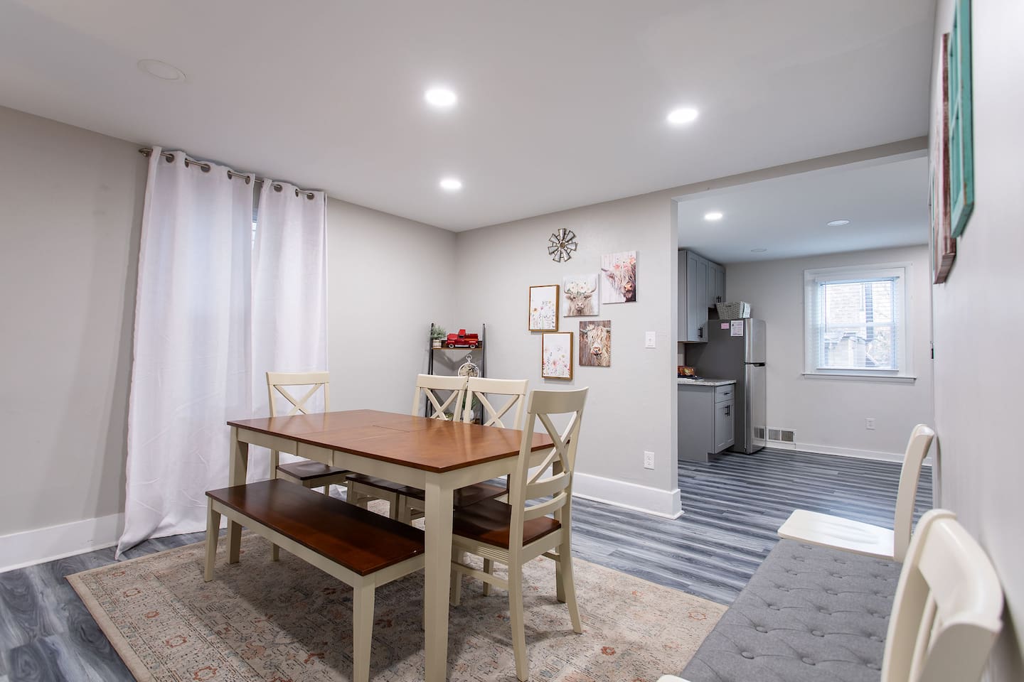 You’ll appreciate the excellent lighting in the dining room and throughout the house.