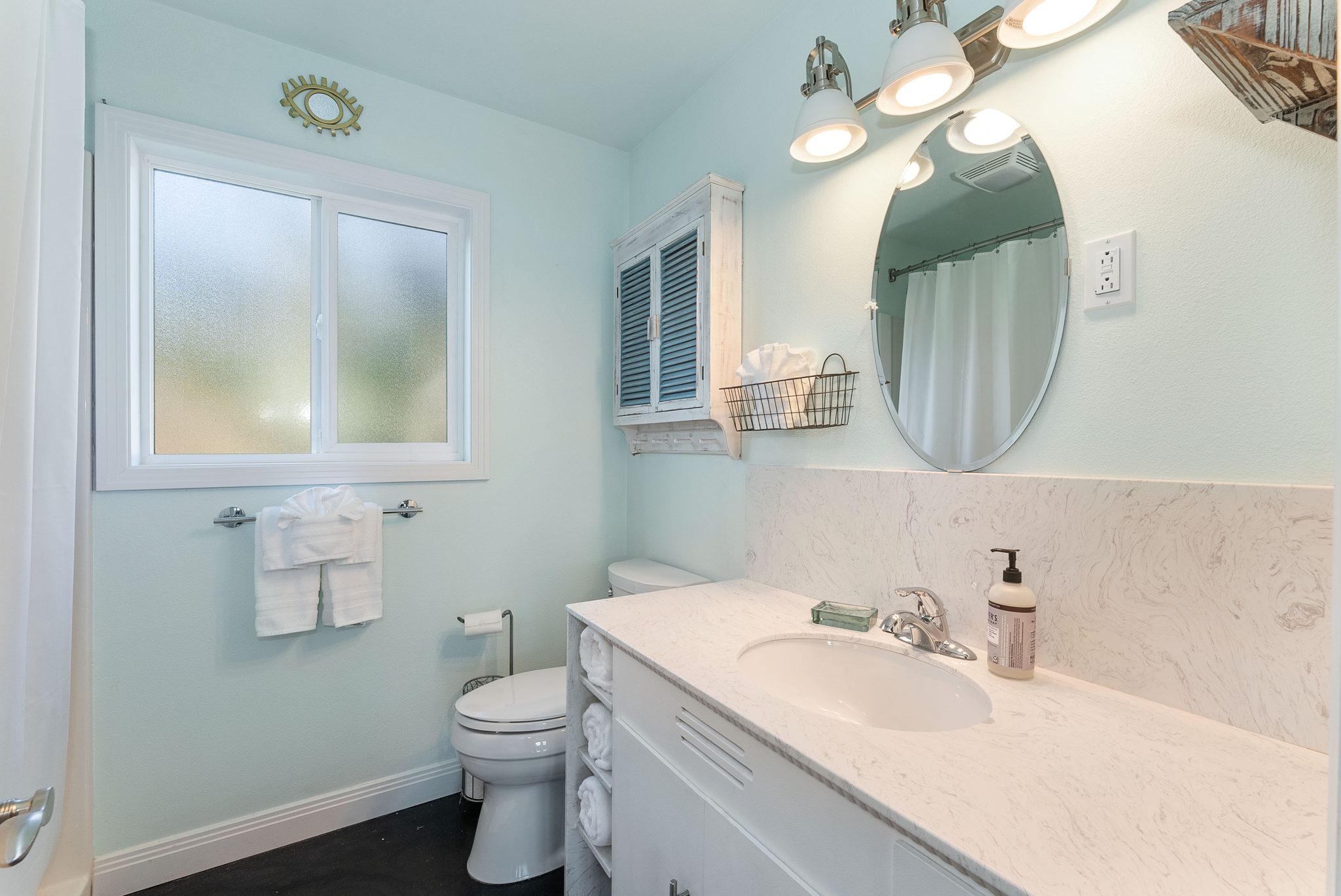 Second bathroom with walk-in shower