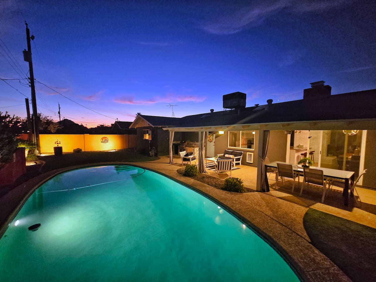 Night swimming at it's best!
